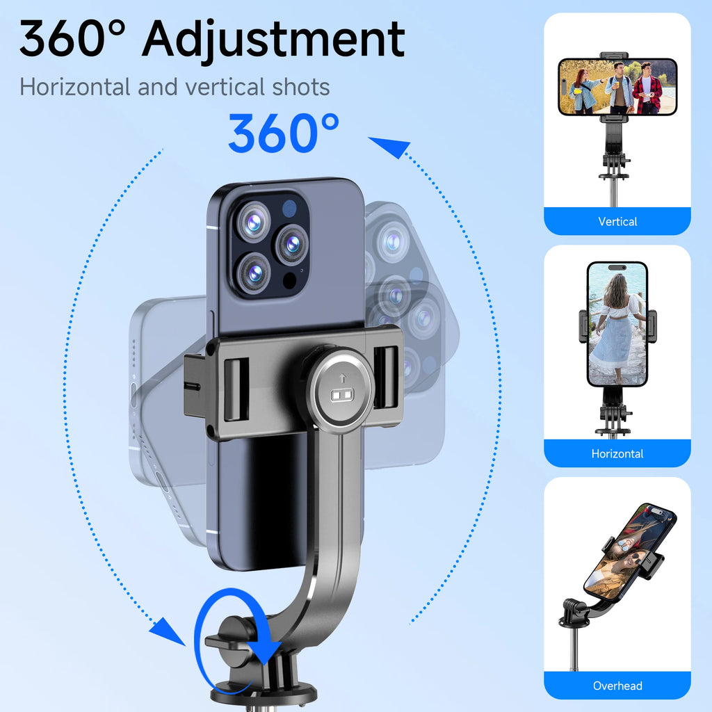 F15 Wireless Selfie Stick Tripod - 68 Inch Extendable with Bluetooth Remote